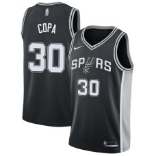 San Antonio Spurs #30 Tom Copa Jersey -Black