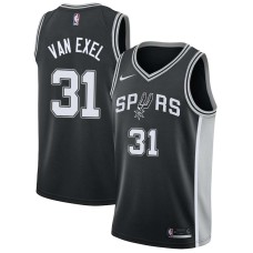 San Antonio Spurs #31 Nick Van Exel Jersey -Black