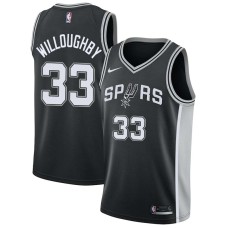 San Antonio Spurs #33 Bill Willoughby Jersey -Black