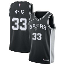 San Antonio Spurs #33 James White Jersey -Black