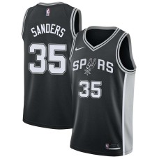 San Antonio Spurs #35 Mike Sanders Jersey -Black