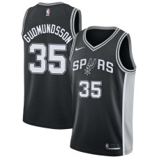 San Antonio Spurs #35 Petur Gudmundsson Jersey -Black