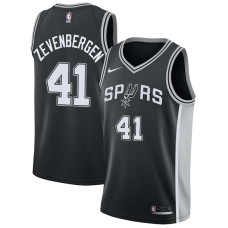 San Antonio Spurs #41 Phil Zevenbergen Jersey -Black