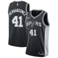 San Antonio Spurs #41 Juancho Hernangomez Jersey -Black