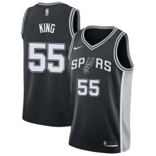 San Antonio Spurs #55 Albert King Jersey -Black