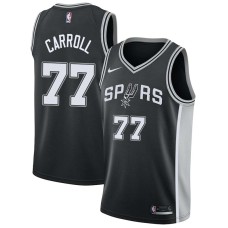 San Antonio Spurs #77 DeMarre Carroll Jersey -Black