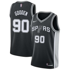 San Antonio Spurs #90 Drew Gooden Jersey -Black