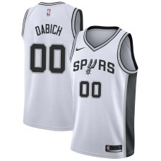 San Antonio Spurs #00 Mike Dabich Jersey -White