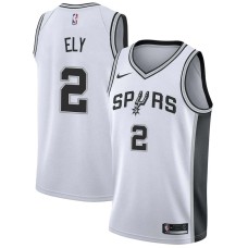 San Antonio Spurs #2 Melvin Ely Jersey -White