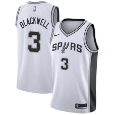 San Antonio Spurs #3 Nate Blackwell Jersey -White