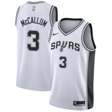 San Antonio Spurs #3 Ray McCallum Jersey -White