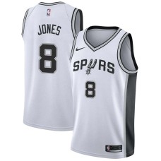 San Antonio Spurs #8 Ozell Jones Jersey -White