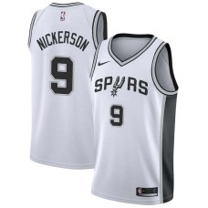 San Antonio Spurs #9 Gaylon Nickerson Jersey -White