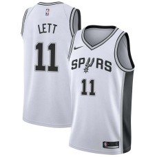 San Antonio Spurs #11 Clifford Lett Jersey -White