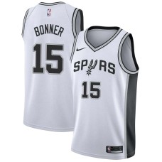 San Antonio Spurs #15 Matt Bonner Jersey -White