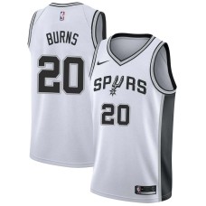 San Antonio Spurs #20 Jim Burns Jersey -White