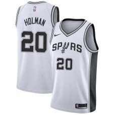 San Antonio Spurs #20 Dennis Holman Jersey -White