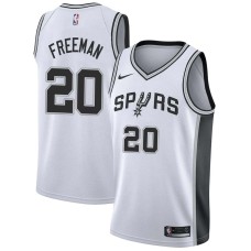 San Antonio Spurs #20 Donnie Freeman Jersey -White