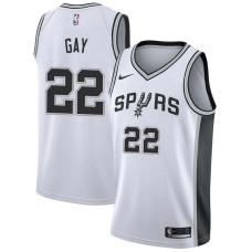 San Antonio Spurs #22 Rudy Gay Jersey -White