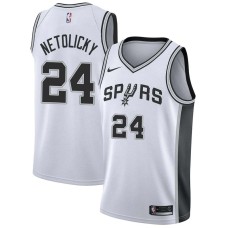 San Antonio Spurs #24 Bob Netolicky Jersey -White