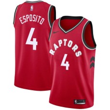 Toronto Raptors #4 Vincenzo Esposito Jersey -Red