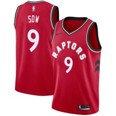 Toronto Raptors #9 Pape Sow Jersey -Red