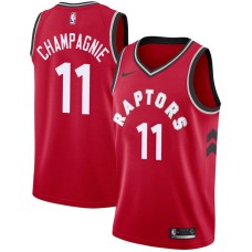 Toronto Raptors #11 Justin Champagnie Jersey -Red