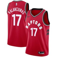 Toronto Raptors #17 Jonas Valanciunas Jersey -Red