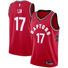 Toronto Raptors #17 Jeremy Lin Jersey -Red