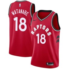 Toronto Raptors #18 Yuta Watanabe Jersey -Red