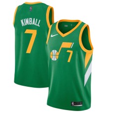 Utah Jazz #7 Toby Kimball Jersey -Green 2020-2021 Earned