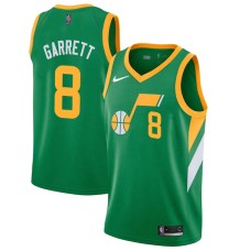 Utah Jazz #8 Diante Garrett Jersey -Green 2020-2021 Earned