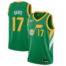 Utah Jazz #17 Ed Davis Jersey -Green 2020-2021 Earned