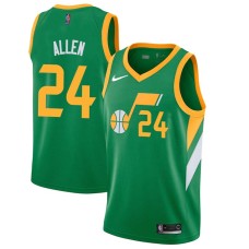 Utah Jazz #24 Grayson Allen Jersey -Green 2020-2021 Earned