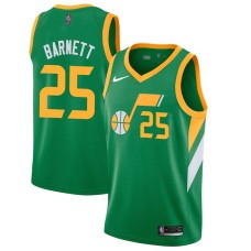 Utah Jazz #25 Jim Barnett Jersey -Green 2020-2021 Earned