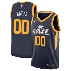 Utah Jazz #00 Slick Watts Jersey -Navy