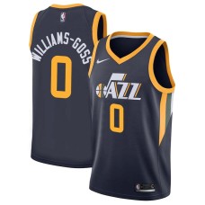 Utah Jazz #0 Nigel Williams-Goss Jersey -Navy