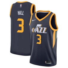 Utah Jazz #3 George Hill Jersey -Navy