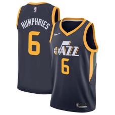 Utah Jazz #6 Jay Humphries Jersey -Navy