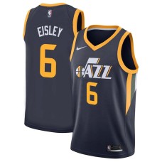 Utah Jazz #6 Howard Eisley Jersey -Navy