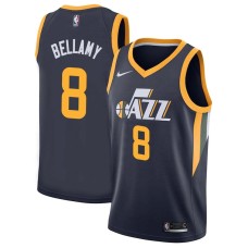 Utah Jazz #8 Walt Bellamy Jersey -Navy