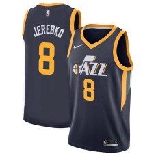 Utah Jazz #8 Jonas Jerebko Jersey -Navy