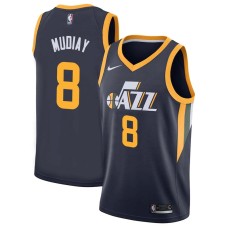 Utah Jazz #8 Emmanuel Mudiay Jersey -Navy