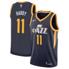 Utah Jazz #11 James Hardy Jersey -Navy