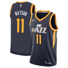 Utah Jazz #11 Earl Watson Jersey -Navy