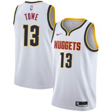 Denver Nuggets #13 Monte Towe Jersey -White