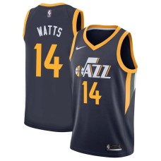 Utah Jazz #14 Slick Watts Jersey -Navy