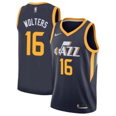 Utah Jazz #16 Nate Wolters Jersey -Navy