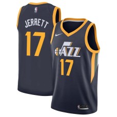 Utah Jazz #17 Grant Jerrett Jersey -Navy