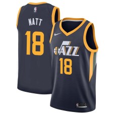 Utah Jazz #18 Kenny Natt Jersey -Navy